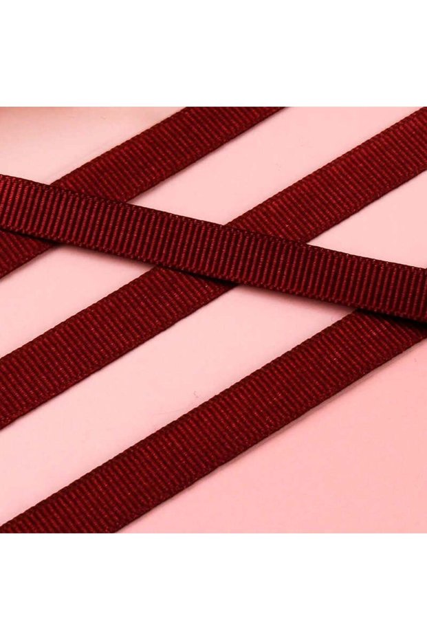 Burgundy Grosgrain Ribbon 3 cm 10 Meters