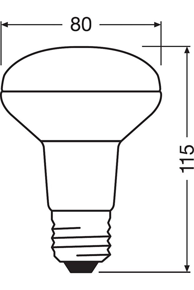 Led Reflector 63 Clear 5.9W/E27 Dimmable Warm Parathom