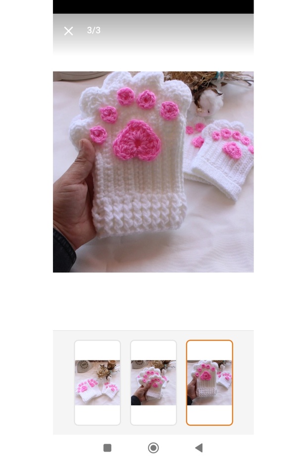 Megahan Pembe patili çocuk eldiveni - 4