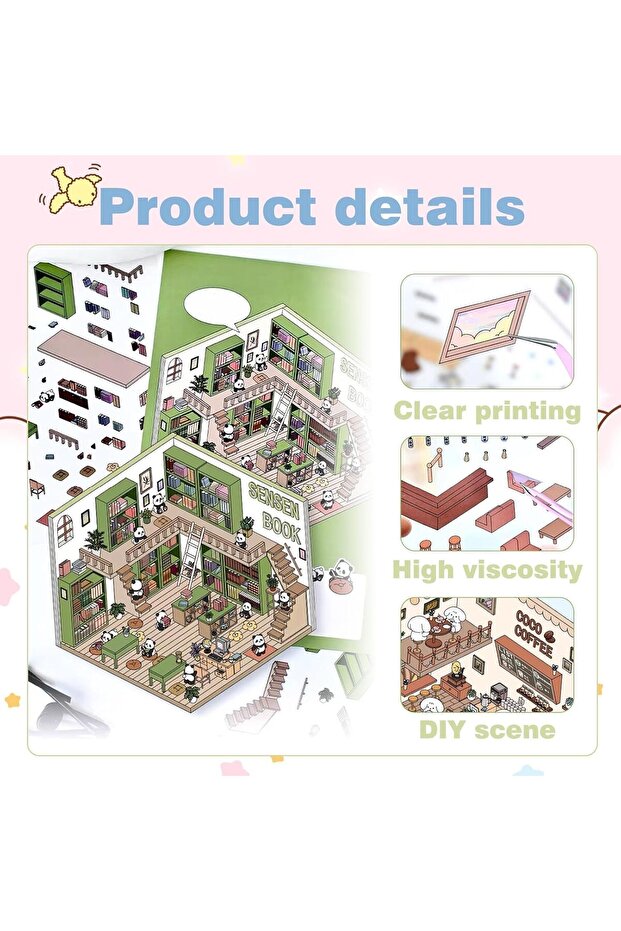 3D Home Stickers Set - 4