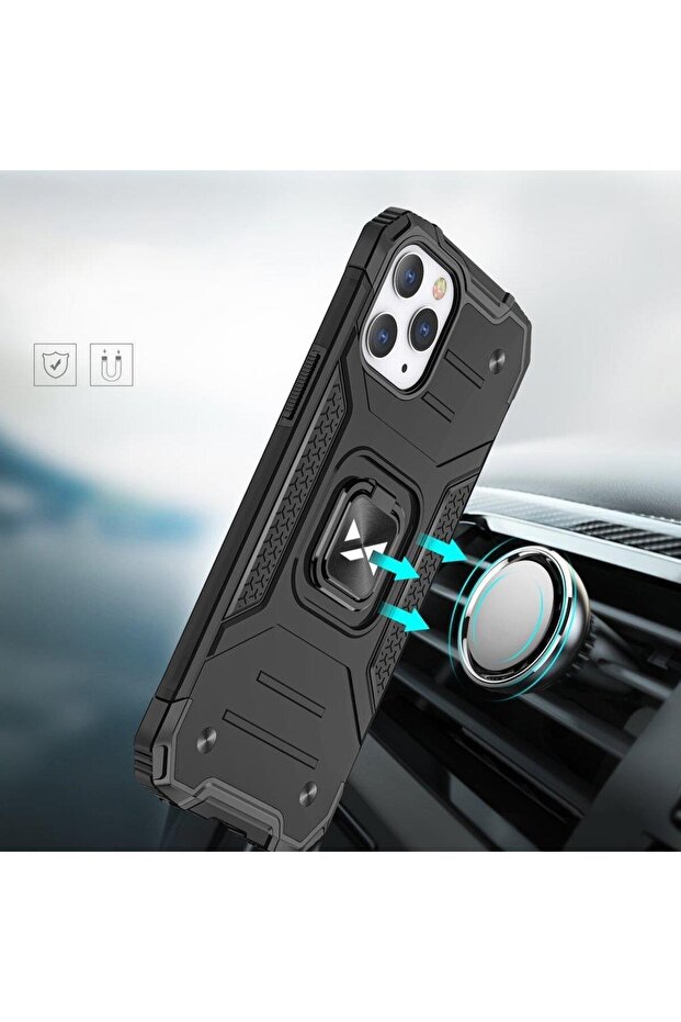 Кейс Ring Armor за iPhone 13 Pro - син - 4