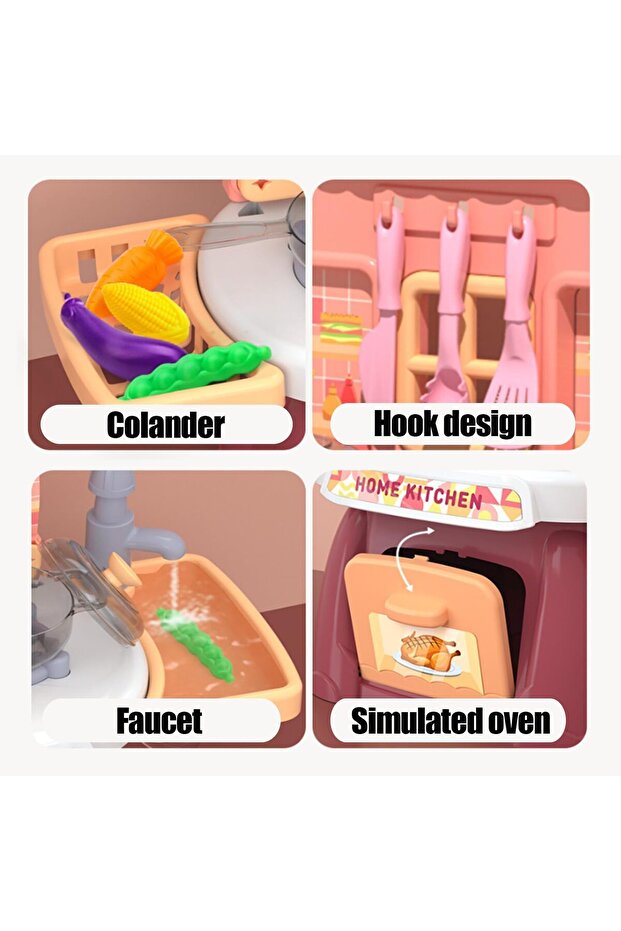 Kids Play Kitchen Set - 8