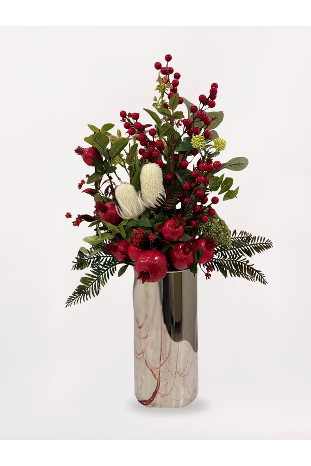 Gümüş Silindir Vazo - 2