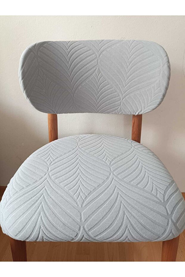 A Kalite Elma Chair Cover Bohemian Chair Cover Flexible Fabric Elastic Model 2 Pieces Leaf Pattern