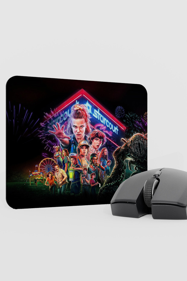 لوحة ماوس مطاطية غير قابلة للانزلاق من Stranger Things V2 مقاس 22×18 للألعاب