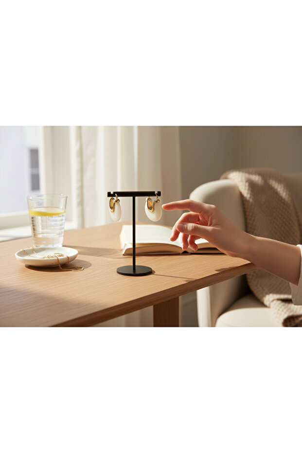 çelik halka küpe - 2