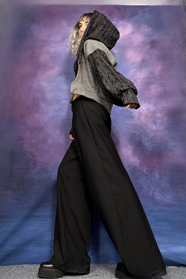 KAPŞONLU BUKLET MİNİ CEKET - 4