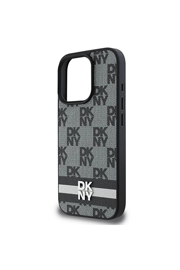 Checkered iPhone 16 Pro Case - Black Stripes - 6