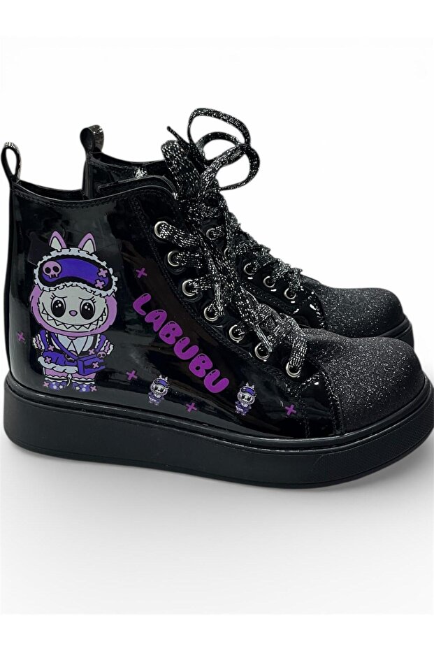 أحذية الفتاة منقوشة - 3