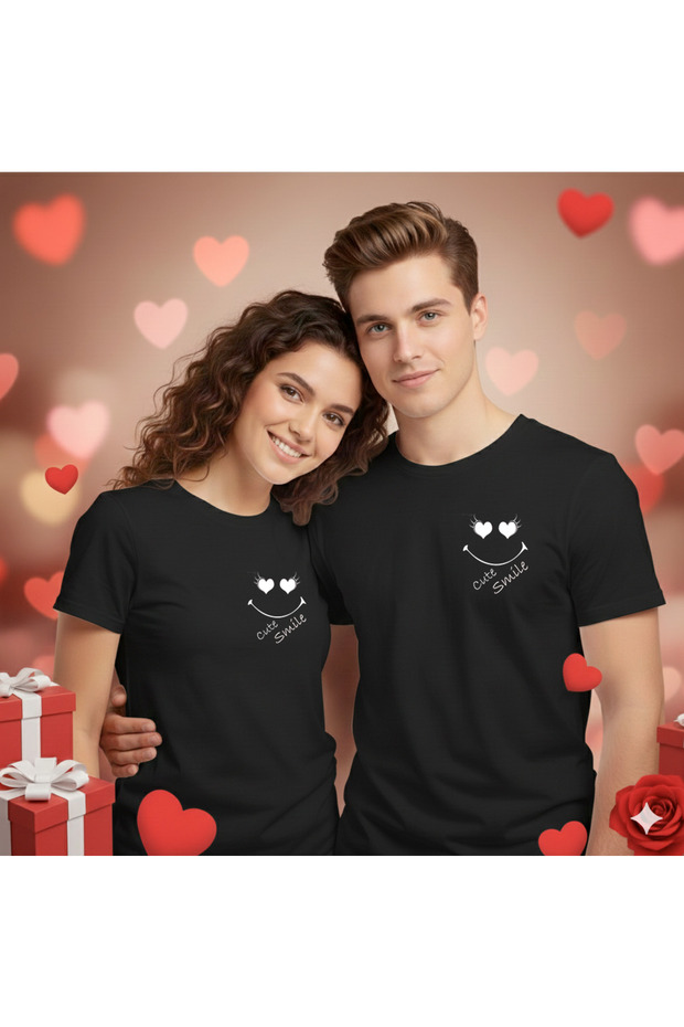 Custom Couples T-Shirts for Valentine's Day, Double Pack, Regular Fit