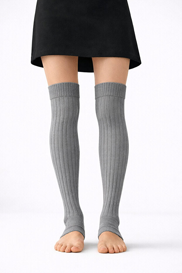 Ciorapi elastici peste genunchi, fără urechi, cu basic% de bumbac - 6