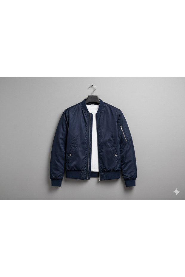 سترة بومبر كبيرة الحجم - 1