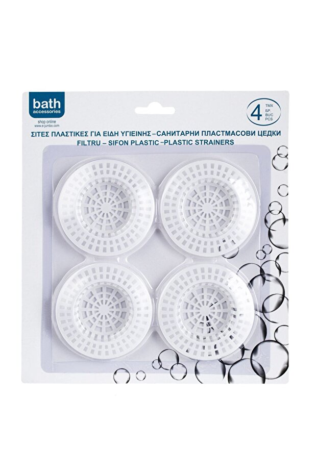 Plastic Sink Strainer 8cm - 4pcs - 3
