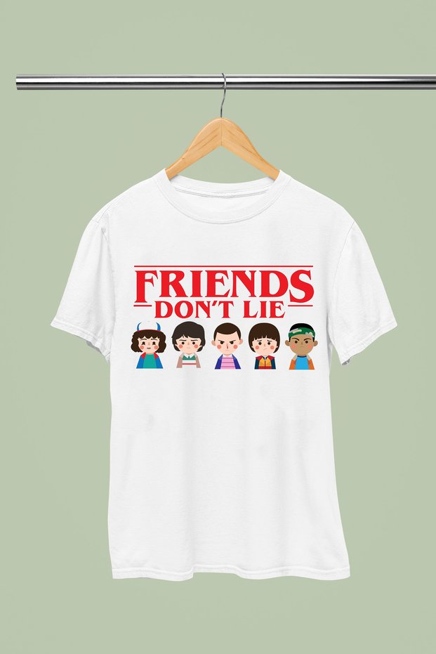 Stranger Things Printed Cotton Short Sleeve Youth and Children T-Shirt