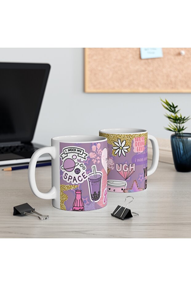Purple Design Mug