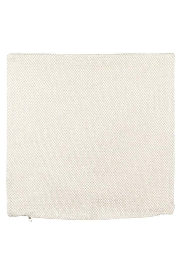 Ecru Cushion Cover with Embossed Pattern 45x45cm