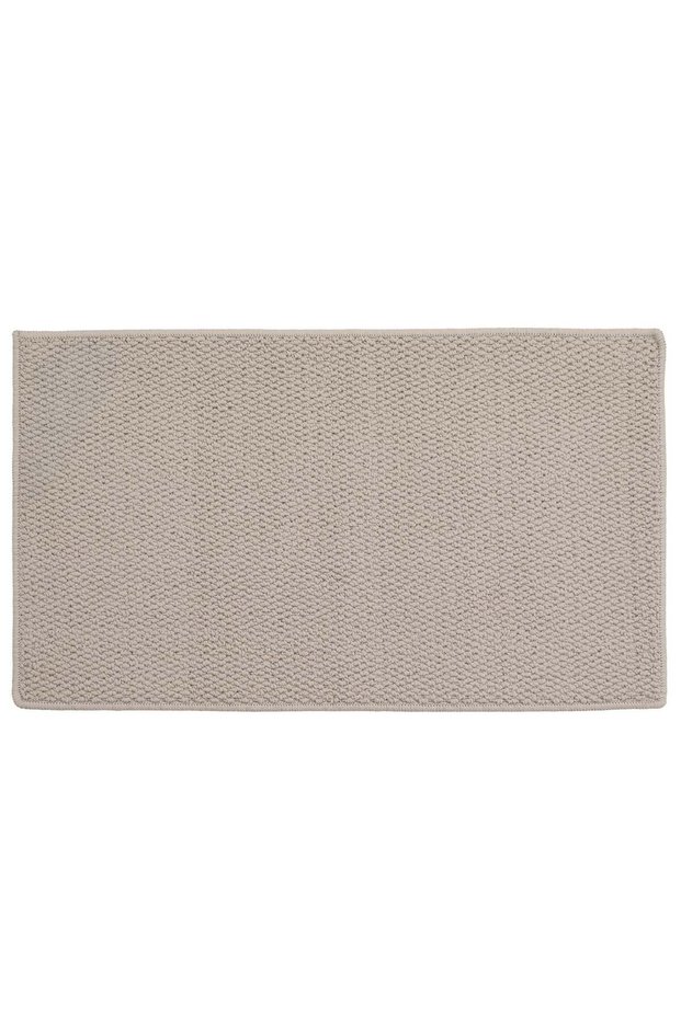 Beige Decorative Rug with Embossed Pattern 78x45cm