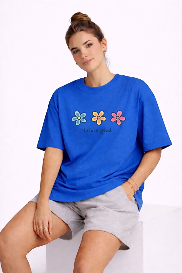Life Is Good Printed Unisex Colorful T-Shirt