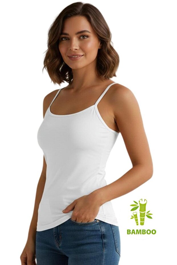 Luxury Bamboo Rope Strap Women's Tank Top Ozt1-504