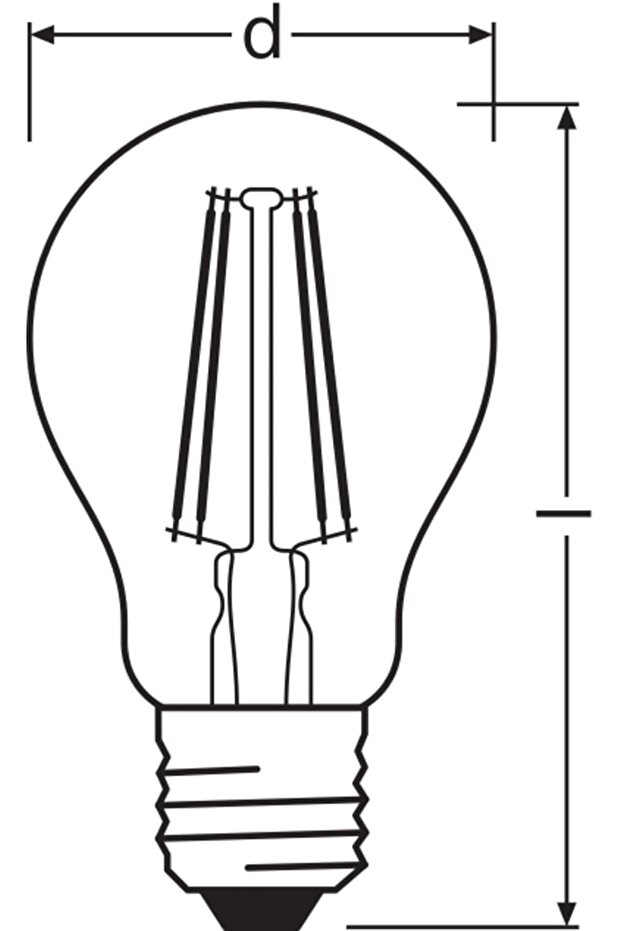 LED BASE CLASSIC A/LED lamp, classic bulb shape
