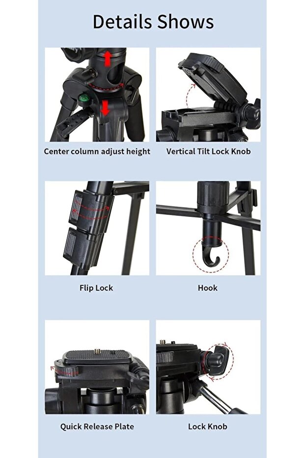 Professional Tripod Stand for DSLR, Mirrorless Camera