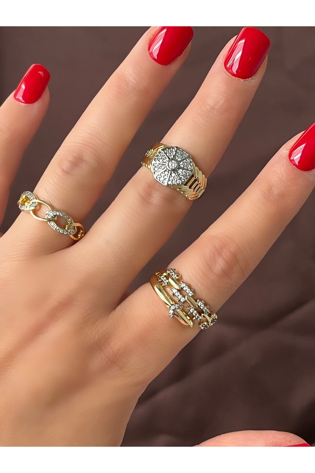 Square Stone Ring - 1