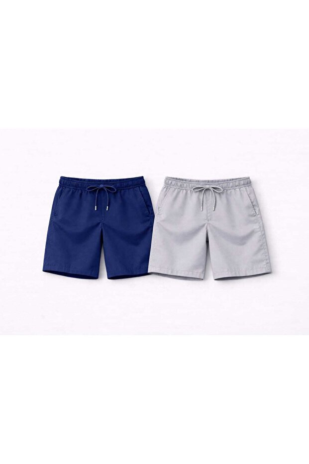 Men's 2-Pack Sports Shorts - Training Shorts with Pockets