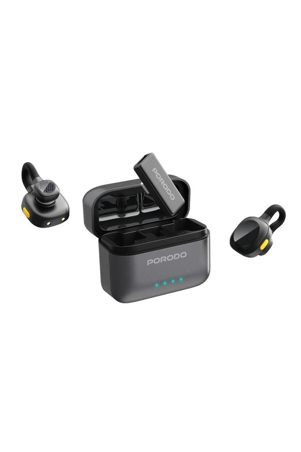 Movo Type-C Wireless Lavalier Microphone with Charging Case & Clear Audio