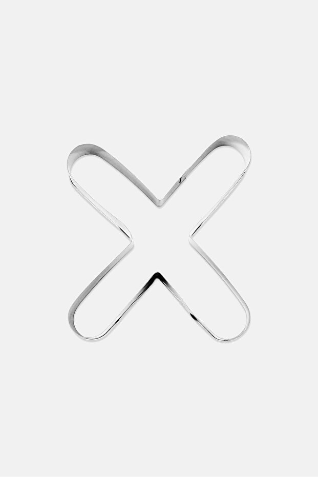 Metal Cookie Cutter, Silver