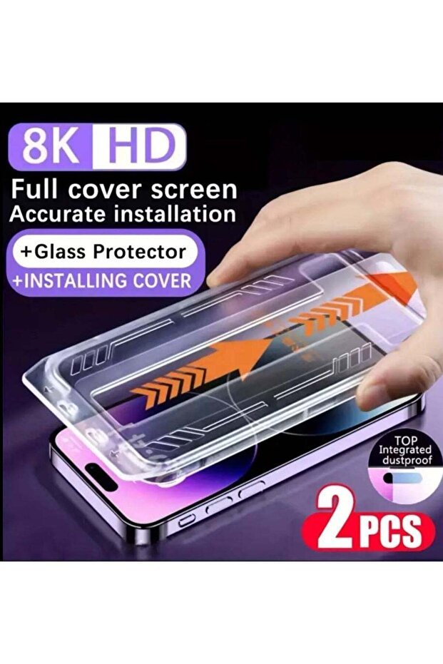 Apple 17 Pro Max Set of Two 8K Ultra HD Glossy Tempered Glass Screen Protectors