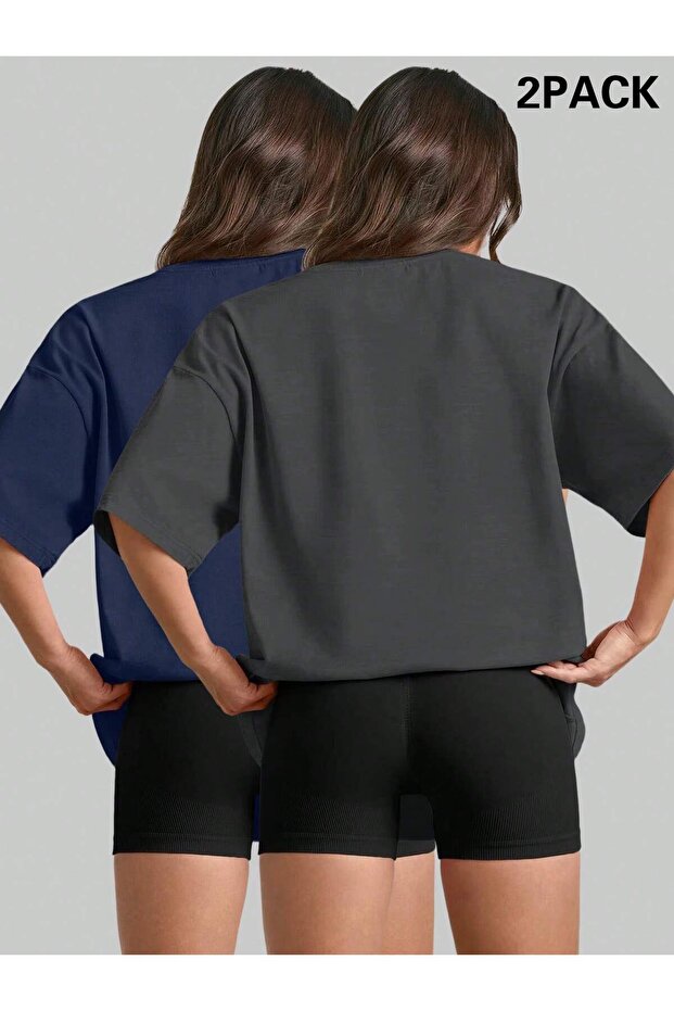 2 قطعة تي شيرت أساسي - 2