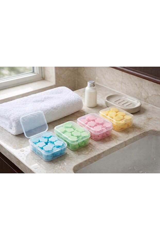 صابون سحري بنمط الزهور - صابون عملي محمول لتنظيف اليدين - 8