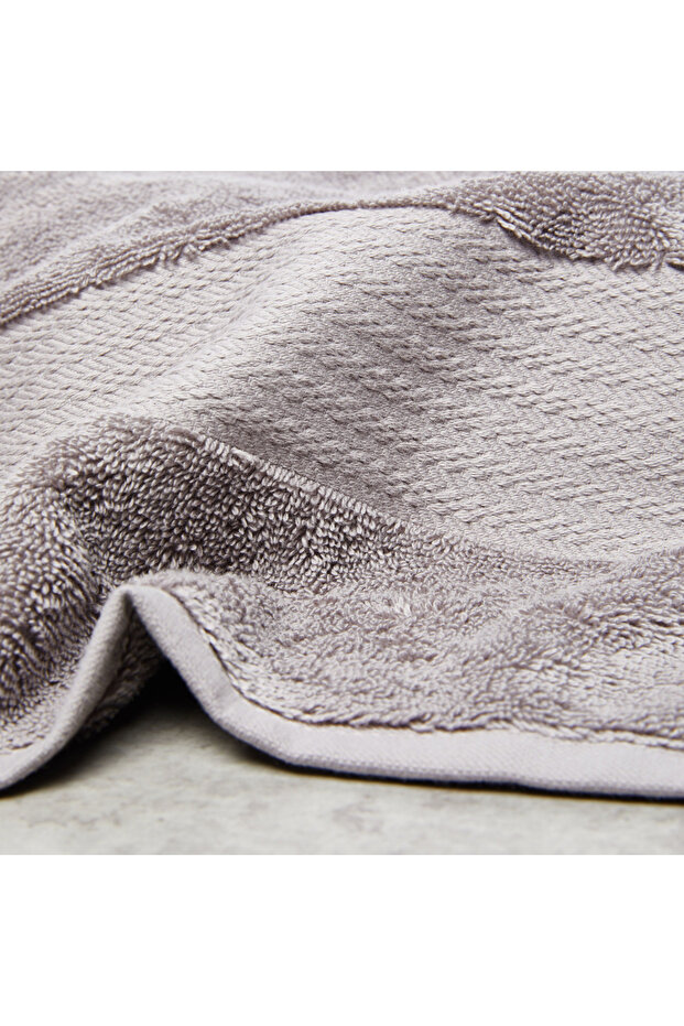 منشفة حمام منقوشة - 30 × 150 سم - 3