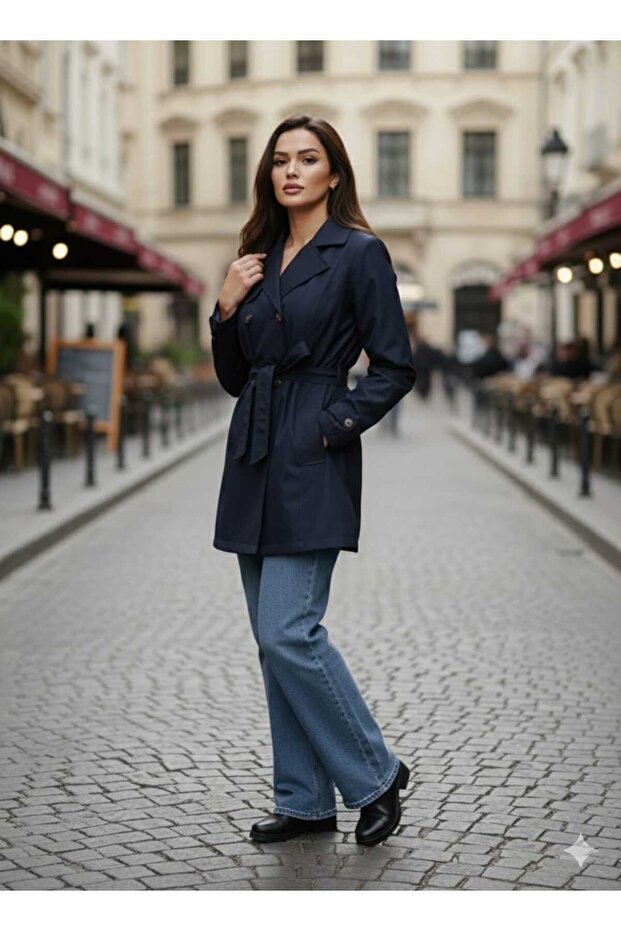 Kısa Trençkot Blazer Model - 3