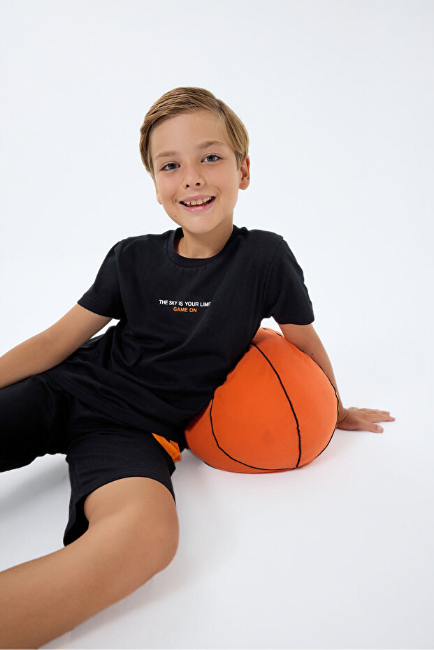 Boys' Bermuda Set - Black - 1