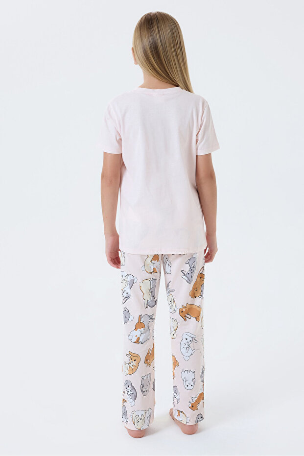 Σετ Πιτζάμες Ροζ Κορίτσιας - 4