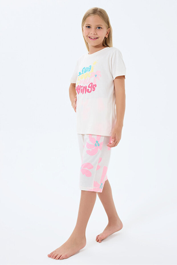 Devojčin krem kapri set - 5