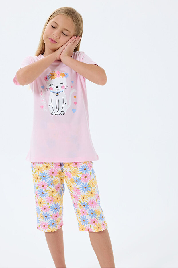 Devojčin roze kapri set - 5