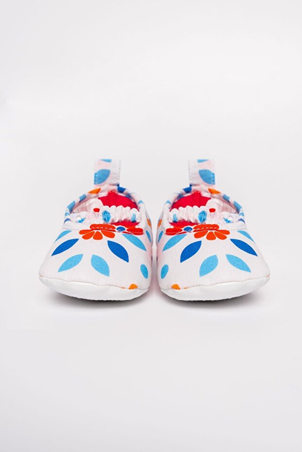 Baby Girl Embroidered Summer Regular Fit White Shoes Usb3003-C-V1