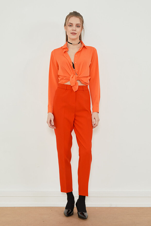 Kalın Kumaş Pantolon - 1