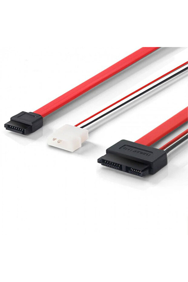 7 Pin Sata Data Molex Power to 7+6 13 Pin Slimline Cable 40cm