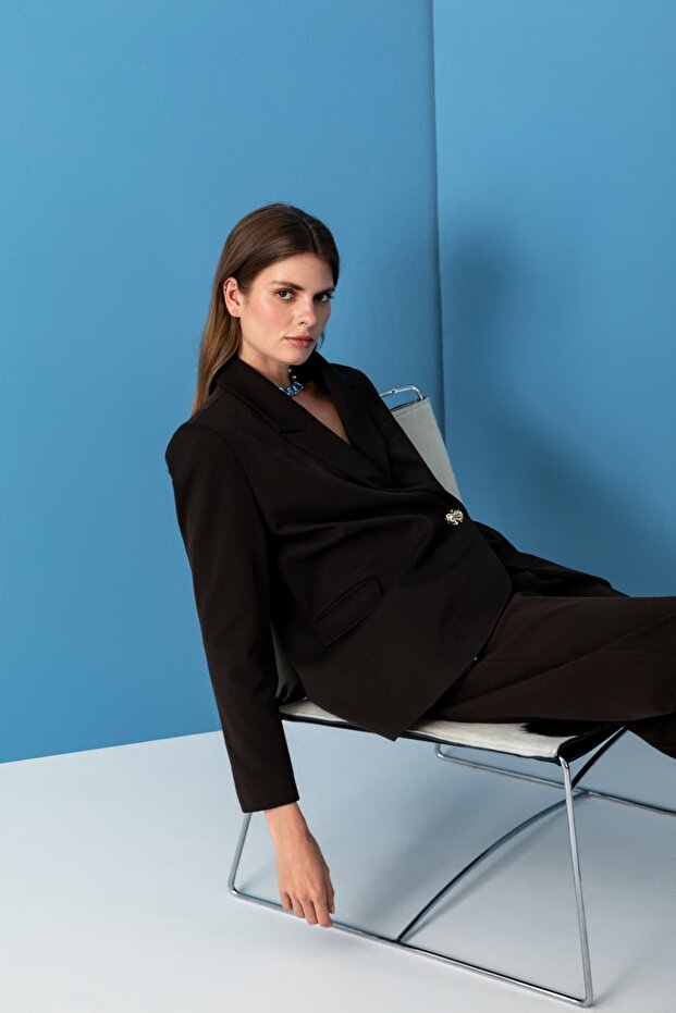 26KC008 بأزرار على الجهتين سترة - 5