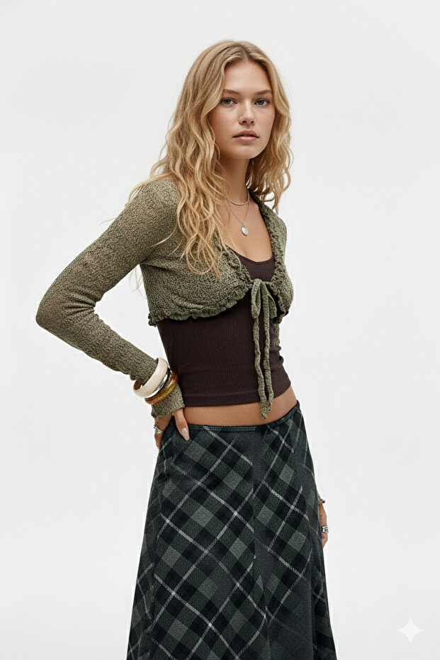 TRANSPARAN DANTEL BOLERO - 2