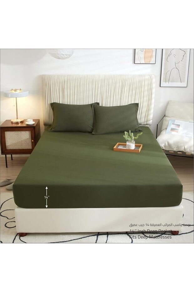 طقم ملاءات سرير دوناتيلا مزدوج مع غطاء وسادة - 2