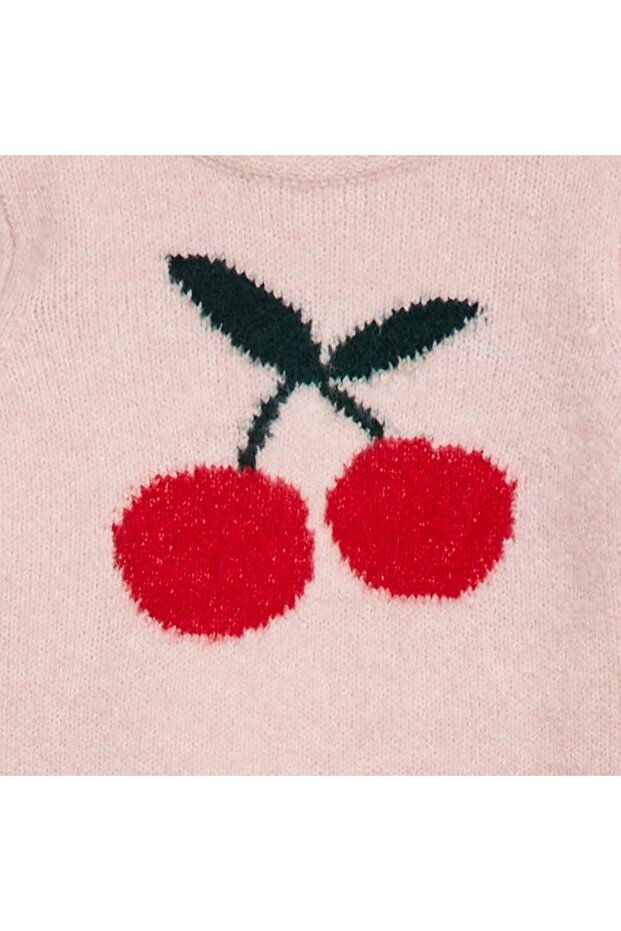 Patterned Knit Sweater PINK - 3