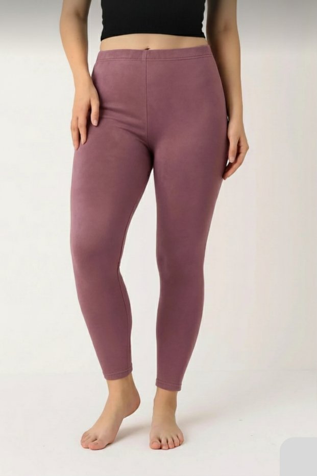 Women's High Waist Shaping / Sculpting Soft Textured Velvet Leggings - 8181