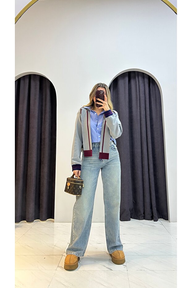 Tasarım Triko Detay Gömlek - 2