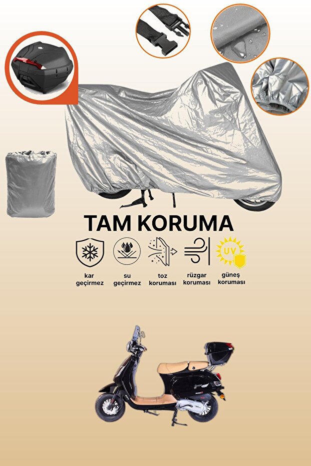 Falcon Cooper 50 Efi Compatible Engine Tarpaulin Compatible with Gray Rear Bag