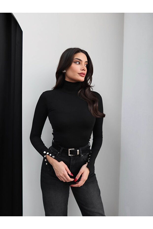 Kolu Çıtçıtlı Bluz - 1