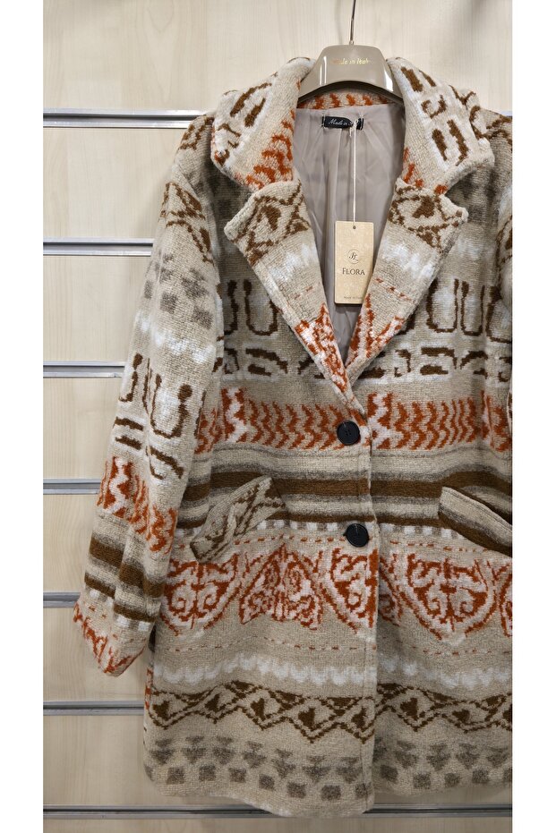 معطف صوف بنمط مختلط - 2